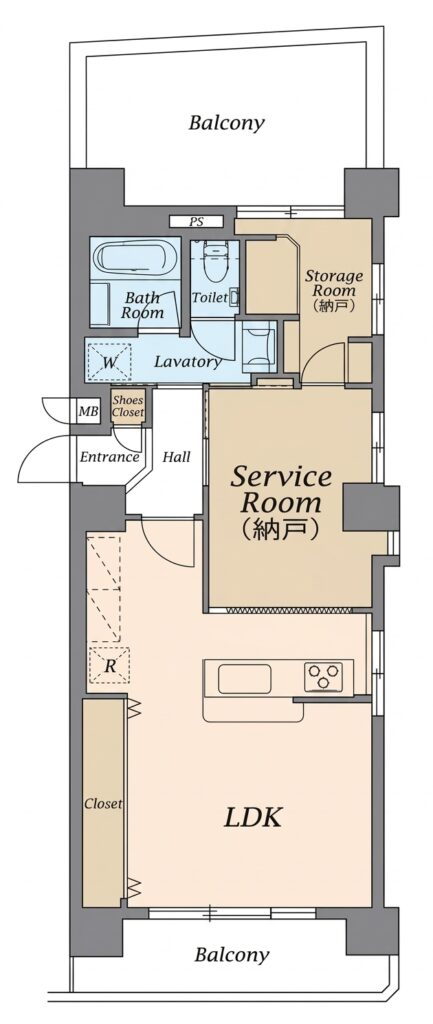 グレイス三軒茶屋 間取り図（リフォーム後）