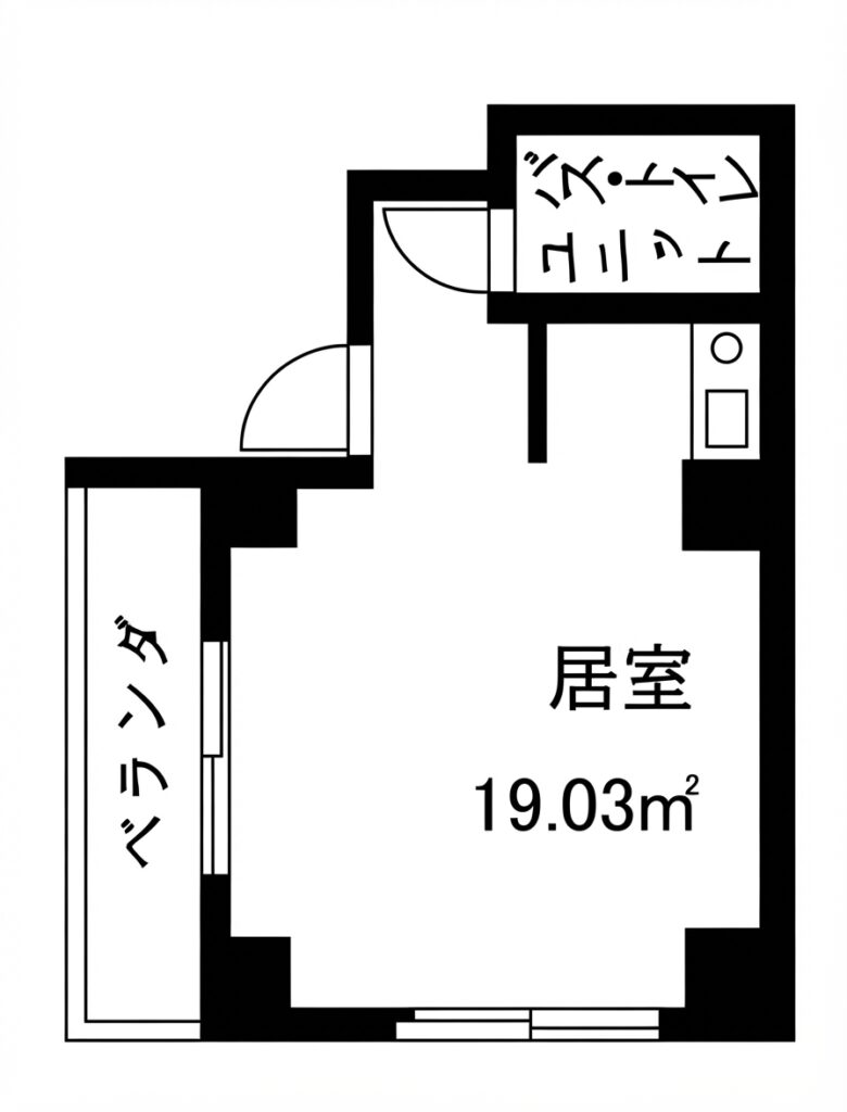 富永ビル 間取り図（リフォーム前）