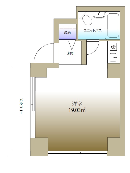 富永ビル 間取り図（リフォーム後）